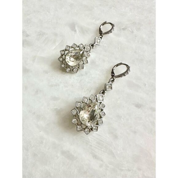 Givenchy tear drop sparkly earrings - Picture 1 of 2